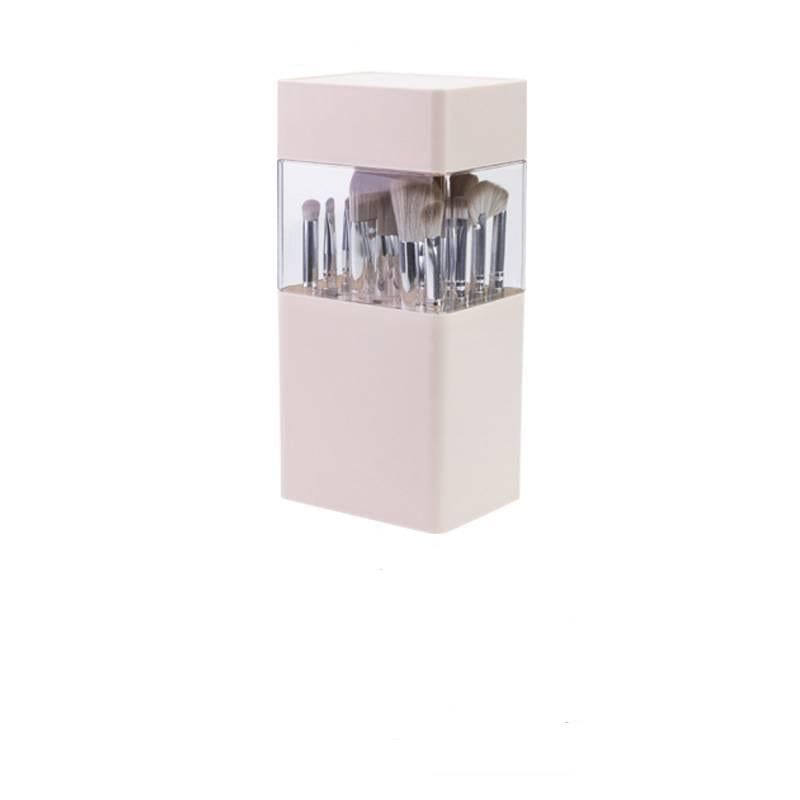 Makeup Brush Holder Organizer with Lid Portable Waterproof Dustproof