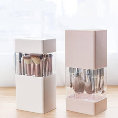 Makeup Brush Holder Organizer with Lid Portable Waterproof Dustproof