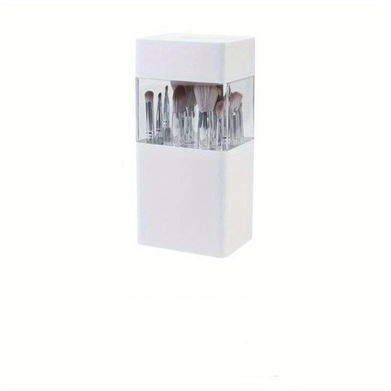 Makeup Brush Holder Organizer with Lid Portable Waterproof Dustproof