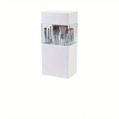 Makeup Brush Holder Organizer with Lid Portable Waterproof Dustproof