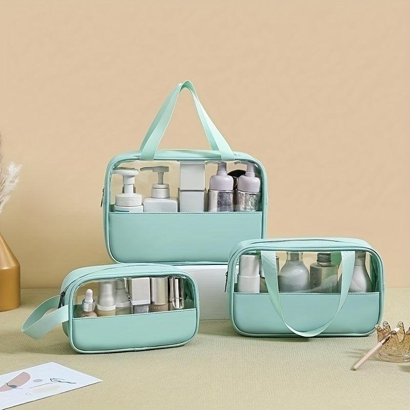 Portable Toiletry Bag Cosmetic Storage with Handle Lightweight Makeup Organizer
