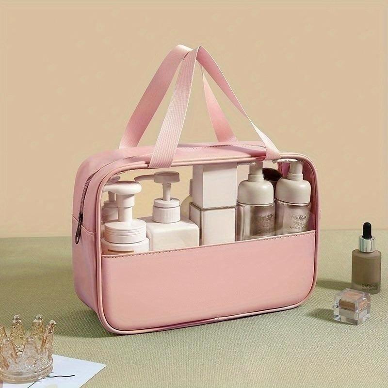 Portable Toiletry Bag Cosmetic Storage with Handle Lightweight Makeup Organizer