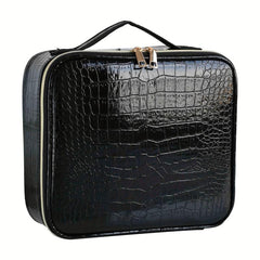 Large Travel Makeup Train Case Cosmetic Bag Organizer with Adjustable Dividers