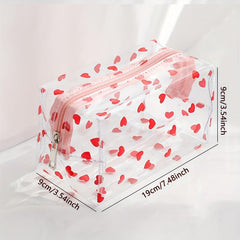 Floral Pattern Cosmetic Bag Water Resistant Toiletry Bag Organizer
