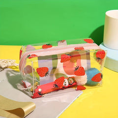 Floral Pattern Cosmetic Bag Water Resistant Toiletry Bag Organizer