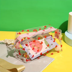 Floral Pattern Cosmetic Bag Water Resistant Toiletry Bag Organizer