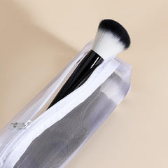 Mesh Square Makeup Bag Storage Bag Transparent Mesh Pen Pouch Gray