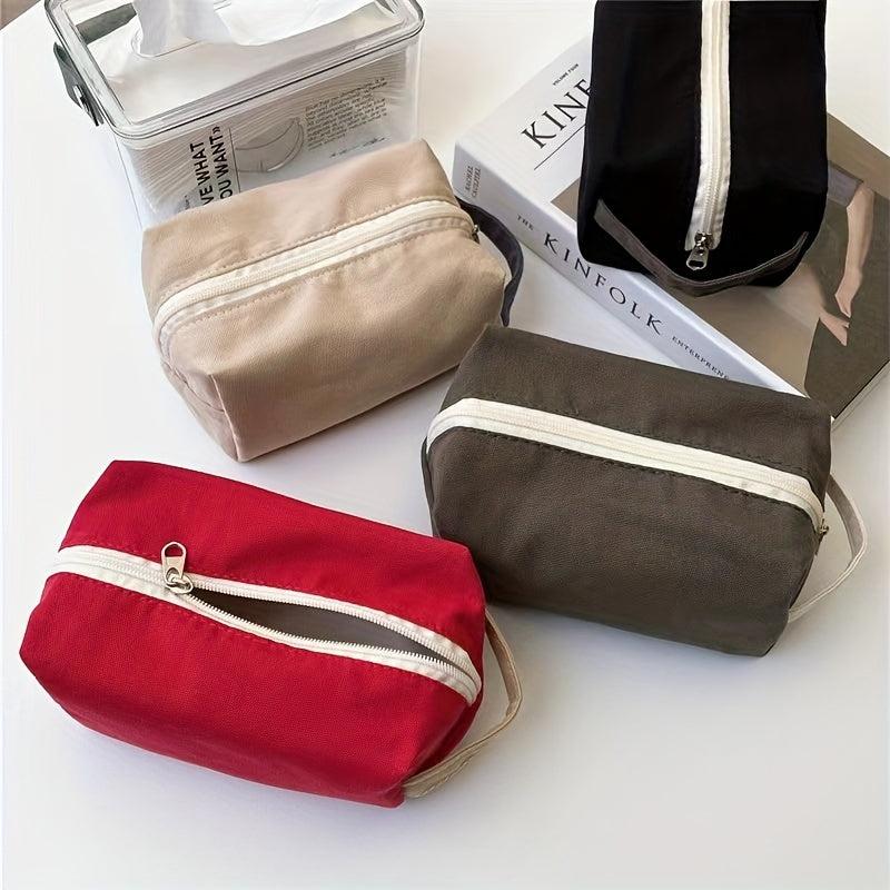 Square Makeup Bag Travel Toiletry Organizer for Skincare & Cosmetics