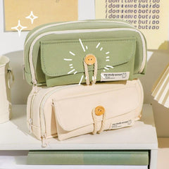 Roomy Zipper Makeup Brush Organizer Bag Pencil Case