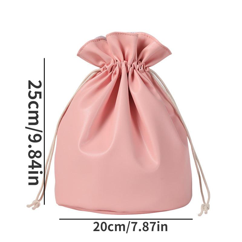 Portable Drawstring Cosmetic Bag Waterproof Travel Toiletry Bag
