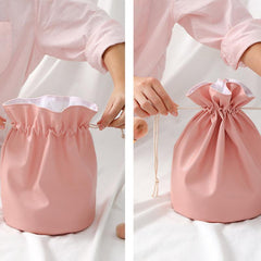 Portable Drawstring Cosmetic Bag Waterproof Travel Toiletry Bag