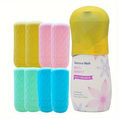 8 Pack Leak Proof Travel Container Sleeves for Toiletry Bottles