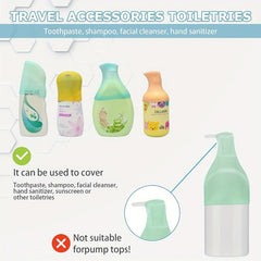 8 Pack Leak Proof Travel Container Sleeves for Toiletry Bottles