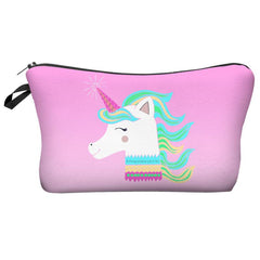 Pug With Tie Pattern Makeup Bag Zipper Cosmetic Pouch