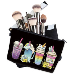Ice Cream Pattern Makeup Bag Travel Portable Cartoon Makeup Case