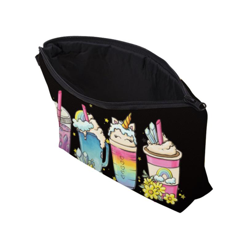 Ice Cream Pattern Makeup Bag Travel Portable Cartoon Makeup Case