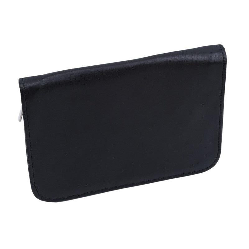 12 Holes Makeup Brush Holder Zipper Bag Organizer