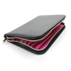 12 Holes Makeup Brush Holder Zipper Bag Organizer