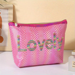 Sequins Makeup Bag Portable Travel Cosmetic Organizer