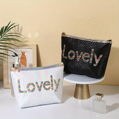 Sequins Makeup Bag Portable Travel Cosmetic Organizer