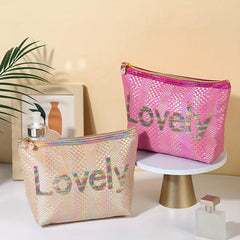 Sequins Makeup Bag Portable Travel Cosmetic Organizer