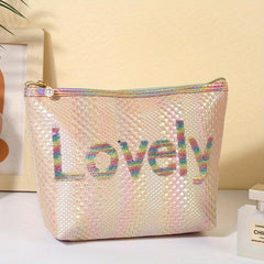 Sequins Makeup Bag Portable Travel Cosmetic Organizer