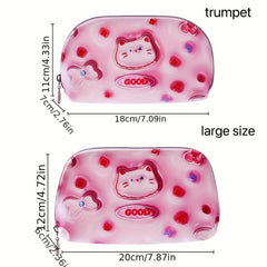 Cartoon Makeup Bag Toiletry Bag For Women Small Travel Makeup Pouch