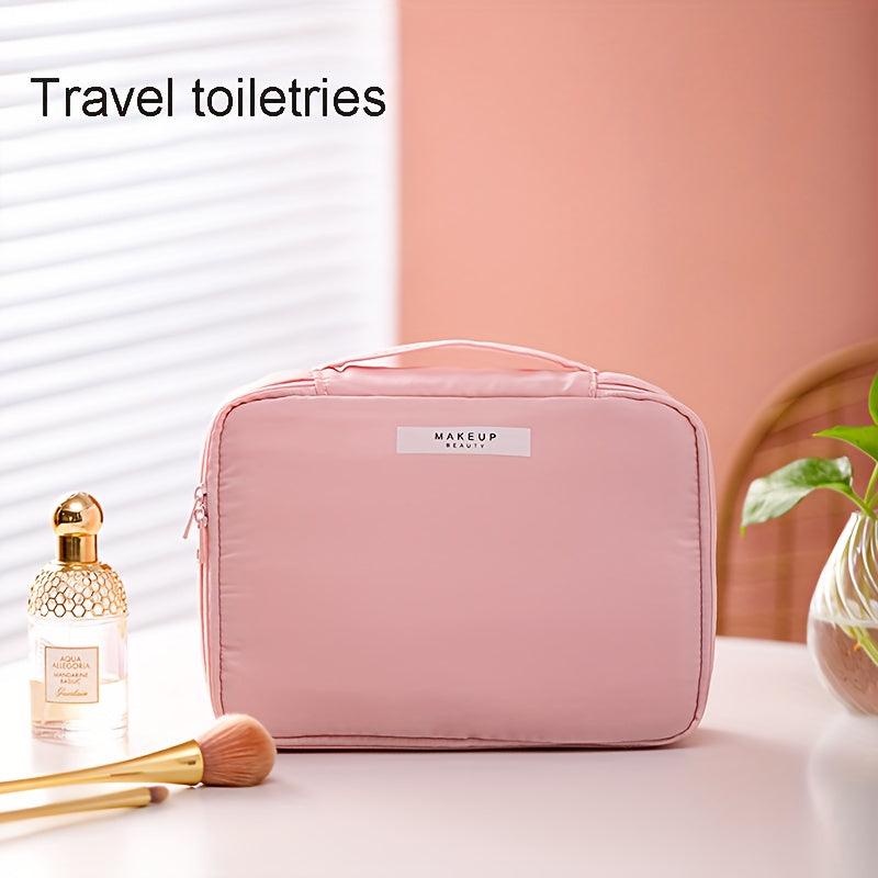 2pcs Travel Makeup Bag Cosmetic Case For Women And Girls
