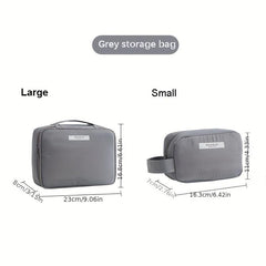 2pcs Travel Makeup Bag Cosmetic Case For Women And Girls