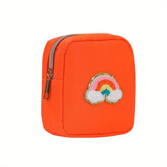 Embroidered Cartoon Pattern Cosmetic Bag for Girls