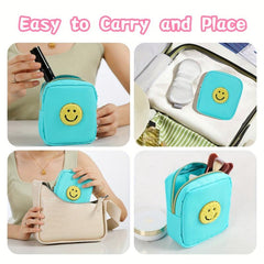 Embroidered Cartoon Pattern Cosmetic Bag for Girls