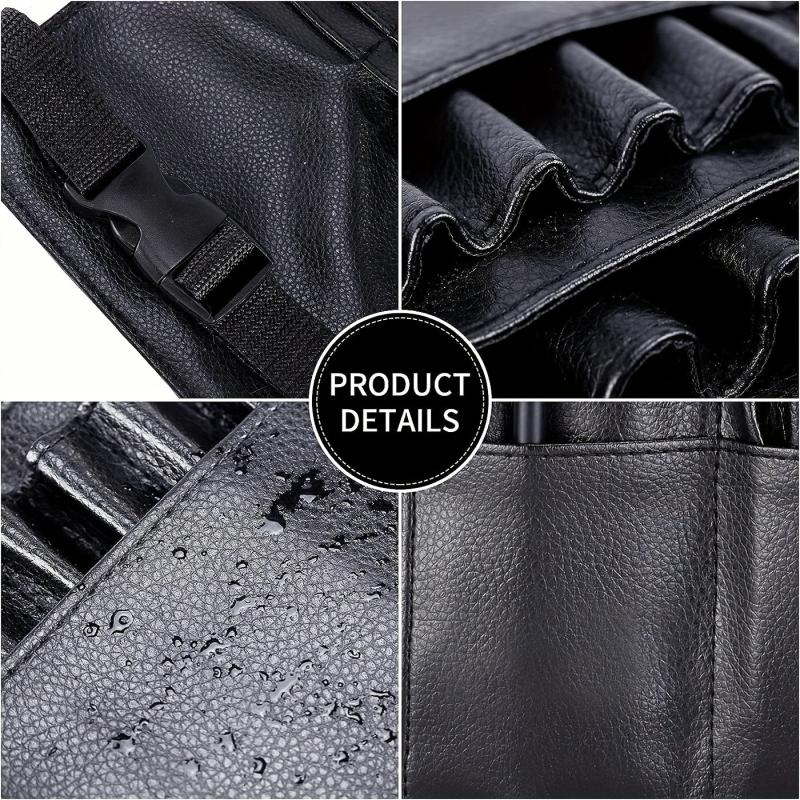 Makeup Brush Bag Waist Pack Foldable Adjustable Apron Bag