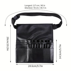 Makeup Brush Bag Waist Pack Foldable Adjustable Apron Bag