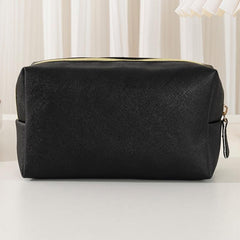 Preppy Patch Makeup Bag Waterproof Toiletry Organizer