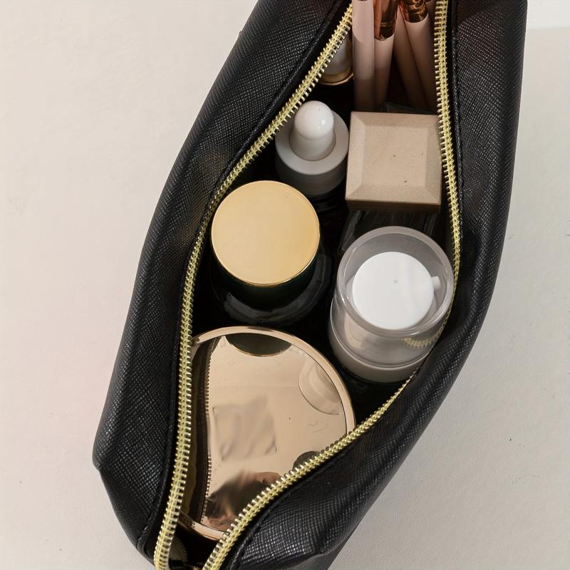 Preppy Patch Makeup Bag Waterproof Toiletry Organizer
