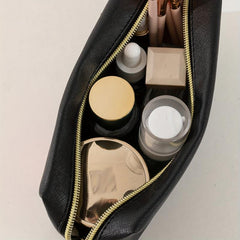 Preppy Patch Makeup Bag Waterproof Toiletry Organizer