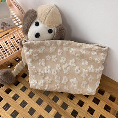 Floral Pattern Clutch Makeup Bag Travel Organizer Gift
