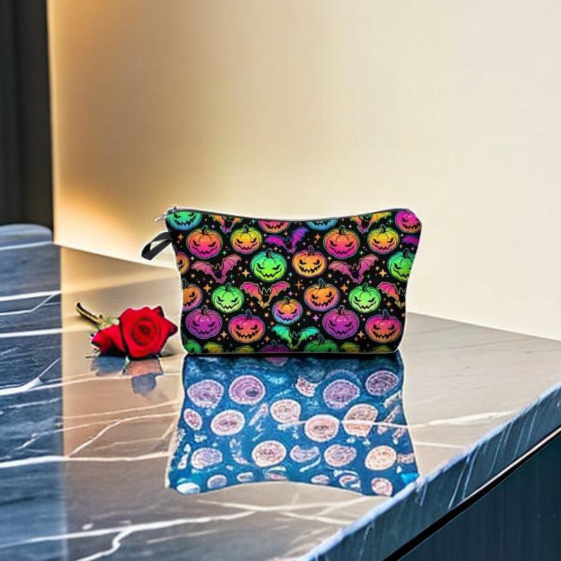 Halloween Christmas Makeup Bag Toiletries Organizer Women's Storage