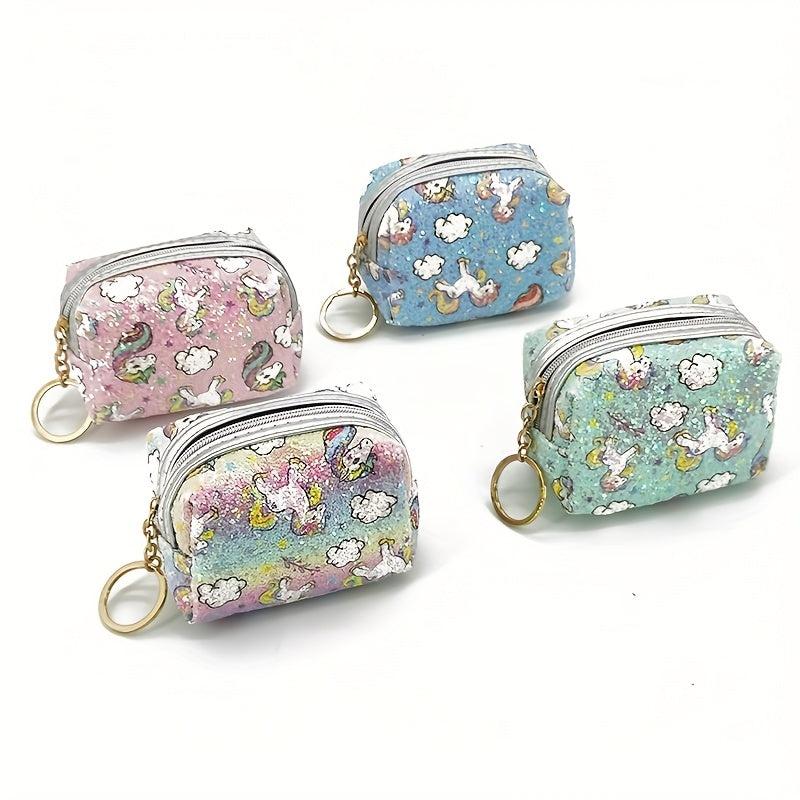 Glitter Unicorn Wallet Mini Lipstick Makeup Pouch
