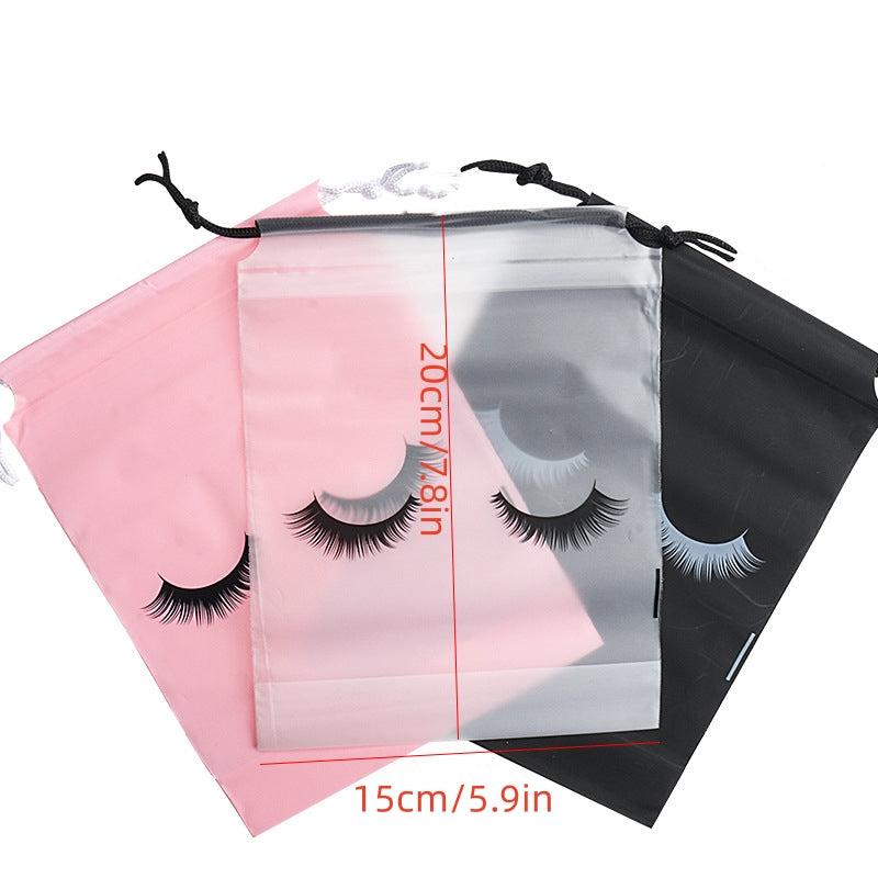 50Pcs Eyelash Aftercare Reusable Bag Beauty Travel Pouch Makeup Tools