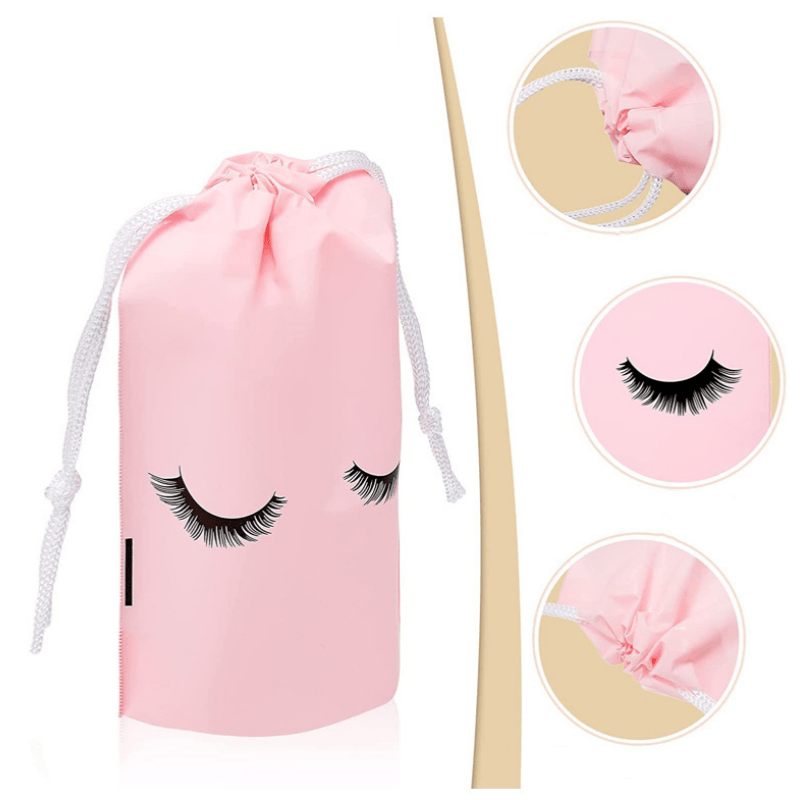 50Pcs Eyelash Aftercare Reusable Bag Beauty Travel Pouch Makeup Tools