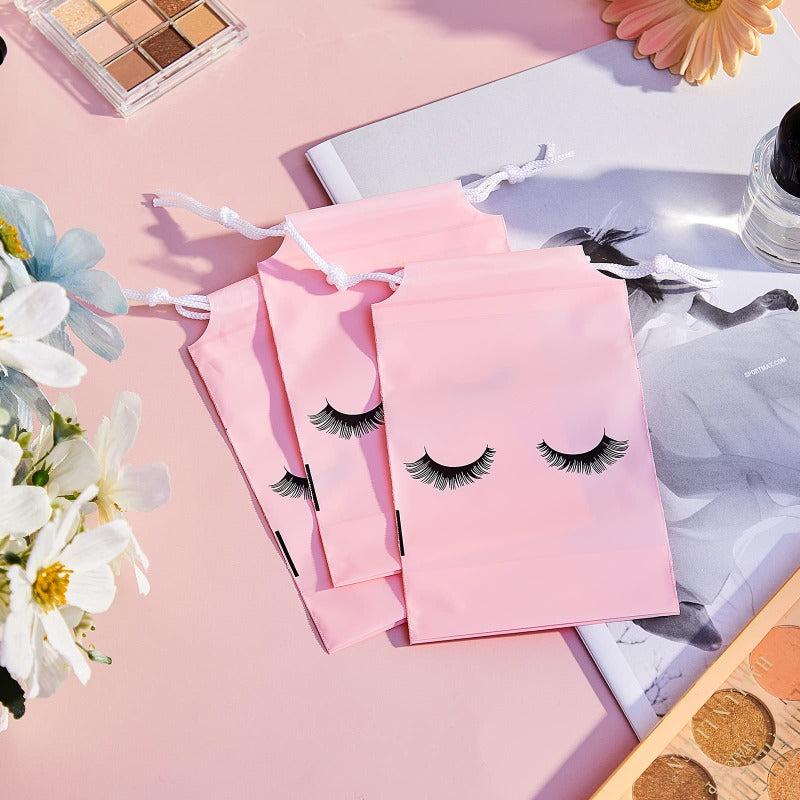 50Pcs Eyelash Aftercare Reusable Bag Beauty Travel Pouch Makeup Tools