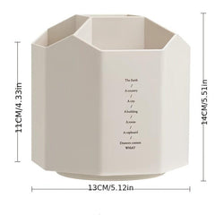 5 Compartment Rotating Makeup Brush Holder
