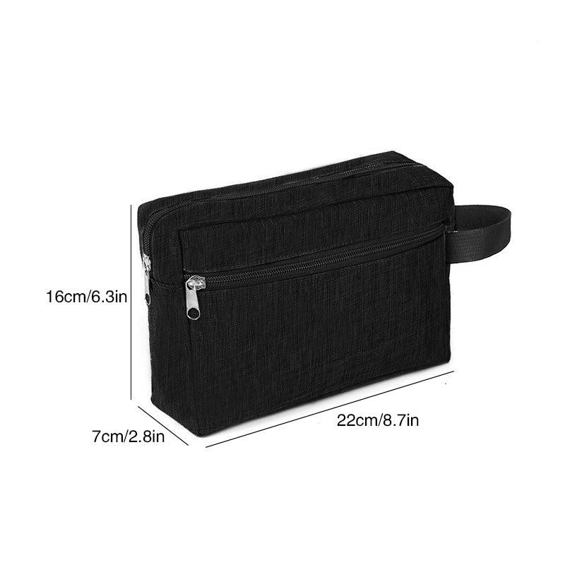 Large Capacity Double Layer Portable Cosmetic Bag Waterproof Travel Toiletry Bag