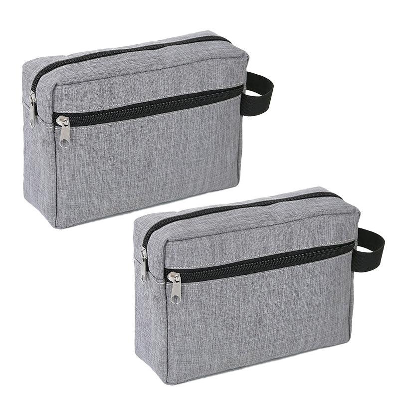 Large Capacity Double Layer Portable Cosmetic Bag Waterproof Travel Toiletry Bag