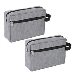 Large Capacity Double Layer Portable Cosmetic Bag Waterproof Travel Toiletry Bag