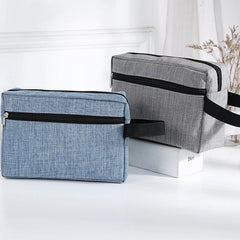 Large Capacity Double Layer Portable Cosmetic Bag Waterproof Travel Toiletry Bag