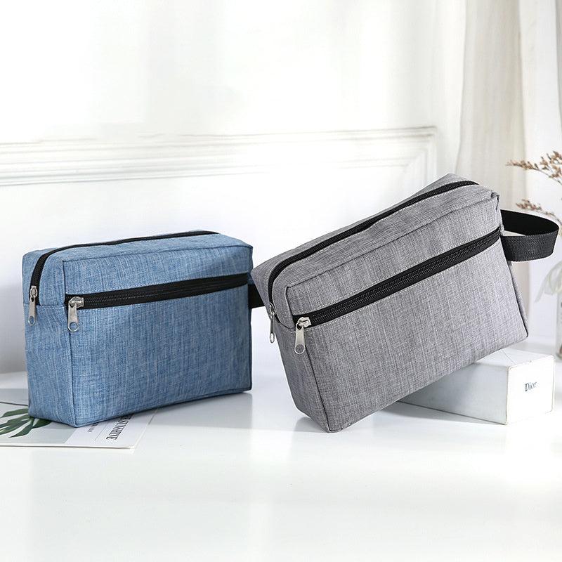 Large Capacity Double Layer Portable Cosmetic Bag Waterproof Travel Toiletry Bag