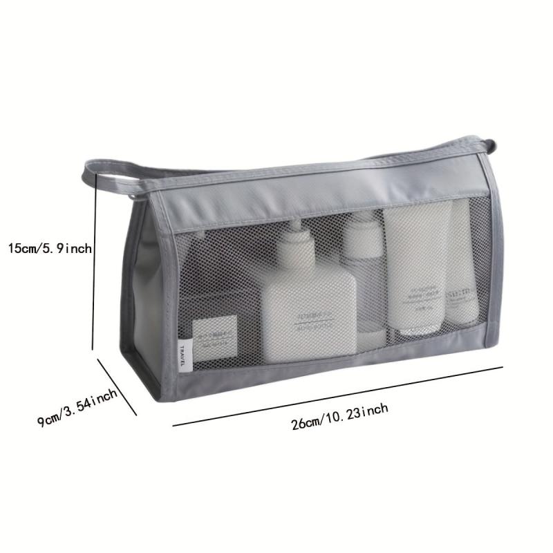Mesh Storage Bag Toiletry Travel Bag Cosmetic Storage Bag Portable