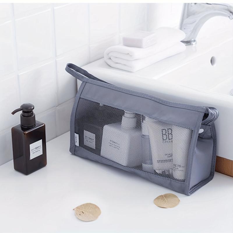 Mesh Storage Bag Toiletry Travel Bag Cosmetic Storage Bag Portable